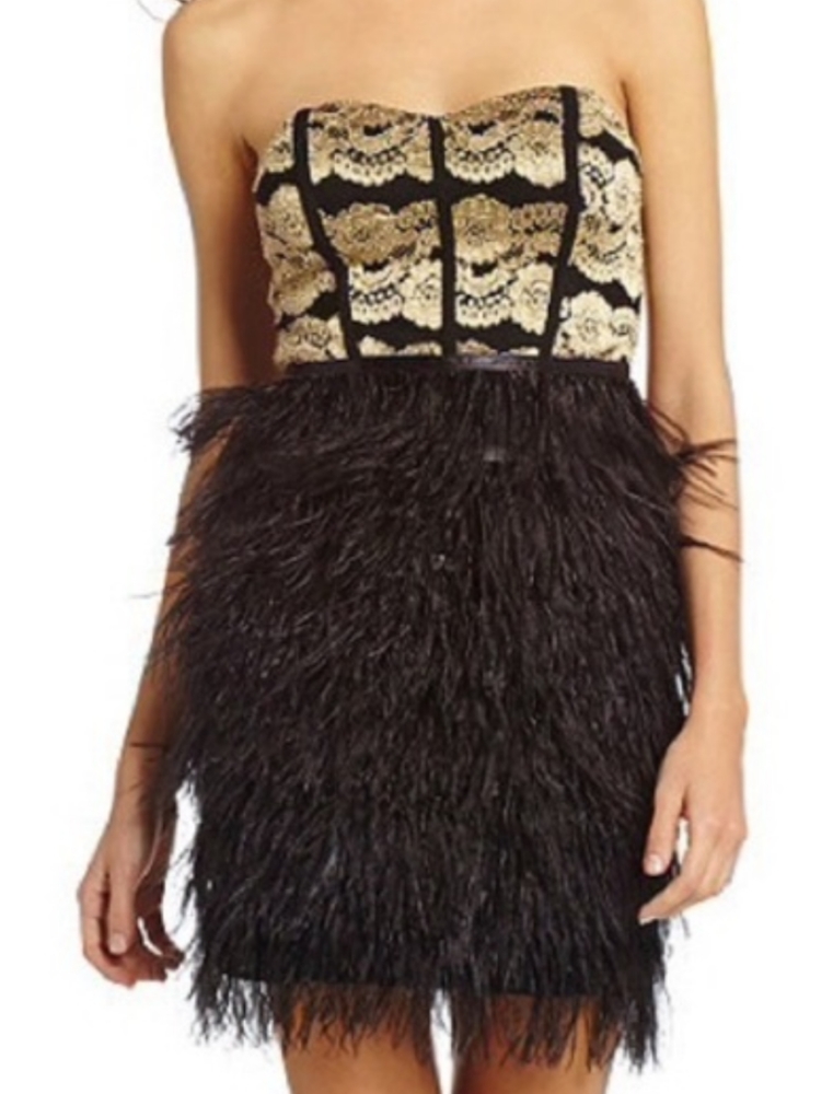 Gianni Bini Feather Party Dress